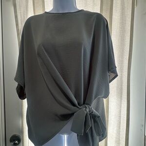 SHEIN Charcoal Gray Women's Blouse